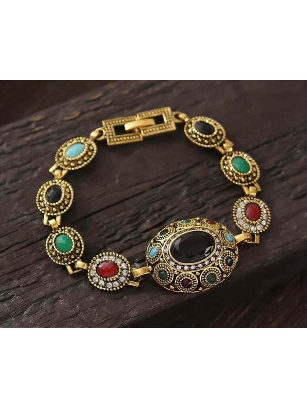 Vintage Style Bohemian Multi-Color Stone Bracelet